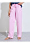Multi-Color Slogan Print Short Sleeves T-Shirt And Wide Leg Pants Pyjama Set - 4