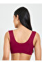 Embroidered Lace Bulk Front Padded Non Wired Regular Bra - 4