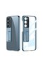 حافظة لهاتف Galaxy S23 Plus مع حماية للكاميرا وتصميم شفاف مع حامل TKNG Lego - 5