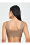 Solid Texture Padded Non Wired T-Shirt Bra - 4