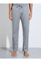 Grey Solid Short Sleeves Shirt And Straight Leg Pants Pyjama Set - 4