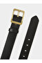 Black Solid Belt With Square Buckle - 5