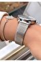 Silver Color Steel Band Women's Wristwatch – Elegant Round Case Modern Stylish Design – Bracelet Gift - 2