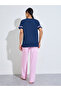Multi-Color Slogan Print Short Sleeves T-Shirt And Wide Leg Pants Pyjama Set - 5