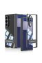 Galaxy Z Fold 7 Case with Camera Protection Transparent Design Omsy Lego Stand Case - 5