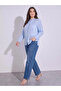 Embroided Regular Fit Stand Collar Blouse - 2
