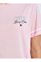 Pink Graphic Print T-Shirt And Straight Leg Pyjama Set - 3