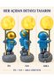 Astronaut Figured Moon Lamp USB Cable Decorative Night Light Tabletop Lighting Gift - 6