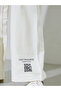 Off White Printed Wide Leg Mid Rise Jogers - 4