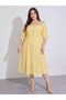 Midi A-Line Front Open Dress