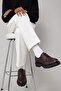 Gorki Genuine Leather Lace-Up Thick Sole Men's Classic Casual Shoes - 5