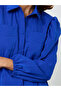 Dark Blue Regular Fit Button-Up Shirt With Pockets - 4