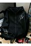 Monochrome Flora Design Oversize Zippered Unisex Hooded Cardigan