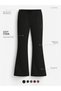 Black Soft Form Flow Flared Pants - 3