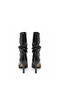 Genuine Patent Leather Boots Z660 Black Patent Leather Wrinkled - 7
