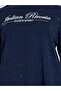 Plus Size Embroidered Slogan Washed T-Shirt - 3