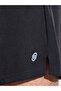Black Solid Side Slit Regular Fit Running Shorts - 3