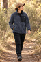 Women's Oversize Zippered 3-Pocket Welsoft Plush Fleece Smoked Jacket - 5