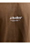 Brown Jjesoho Slogan Print Crew Neck T-Shirt - 12