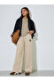 Beige Solid Round Neck Regular Fit Sweatshirt - 2