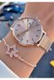 Brand Original - Rose Gold Color- 2 Year Warranty Women Wrist Watch - Bracelet Gifted 010Dkl00-489 - 3