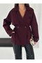 Tied Drawstring Double-Breasted Trench Coat - 2