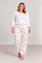 Plus Size Summer Pajama Bottoms with Elastic Cuffs