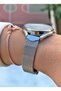 Brand Original - Rose Silver Color- 2 Year Warranty Women Wrist Watch - Bracelet Gifted 010Dkl00-403 - 4
