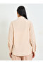 Khaki Long Sleeve Textured Button-Up Shirt - 5