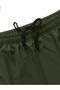 Plus Size Green Solid Runner Shorts With Zipper Pocket - 2