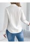 White Pleated Blouse - 6
