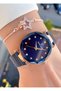 Brand Original - Navy Blue Color- 2 Year Warranty Women Wrist Watch - Bracelet Gifted 010Dkl00-765 - 4