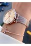 Brand Original - Rose Gold Color- 2 Year Warranty Women Wrist Watch - Bracelet Gifted 010Dkl00-489 - 5