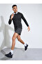Men Grey Running Shorts With Side Slit - 2