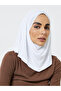 White Solid And Lace Hijab