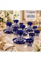 Cut Crystal Glass 12 Piece Tea Set |   6-Person Handcrafted Tea and Mirra Cup Set - 2