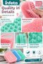 Silicone Bath Body Brush Double Sided Exfoliating Massage Shower Scrubber with Strap - 5