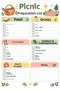 Picnic Preparation List A4 Cellophane Covered Summer-Sil Checklist Reusable - 2