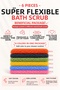 6 Pieces of Bath Loofahs Advantageous Package I Super Flexible I 20X30 cm