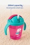 Dino Spill-Proof Baby Cup with Straw and Handle 200 ml Pink - 2