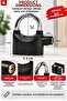 110 Db Alarm Padlock Black Water Resistant Bike Door Cabinet Security Lock Set with 3 Keys - 4