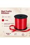 Red Pearlescent Raffia Ribbon 8 mm X 200 Meters Balloon String and Gift Wrapping Decoration Roll - 3