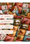 100% Cotton Satin Patchwork Fabric – 300X155 cm – Autumn Leaves and Mushroom Motifs, in Orange Green and Red Tones - 6