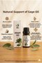 Sage Oil 10 ml – Cold Pressed Natural Skin, Hair and Massage Care Oil