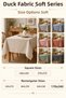 Brown Soft Duck Tablecloth Water and Stain Repellent Modern Decorative Table Cover Table Cloth - 5