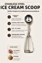 Ice Cream Halva Cookie Shaper Serving Scoop Stainless Steel Ice Cream Spoon - 2