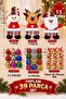 New Year Special 39-Piece Christmas Tree Decoration Set Christmas Plushies and New Year Accessories Decoration Set
