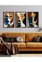 Abstract Art Porte 3 Piece Wooden Framed Painting Act - 3