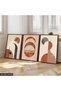 Abstract Patterns 3 Pieces Wooden Framed Painting Act - 2