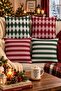 Christmas Double-Sided Printed 4-Piece Throw Pillow Cover 6Echd8